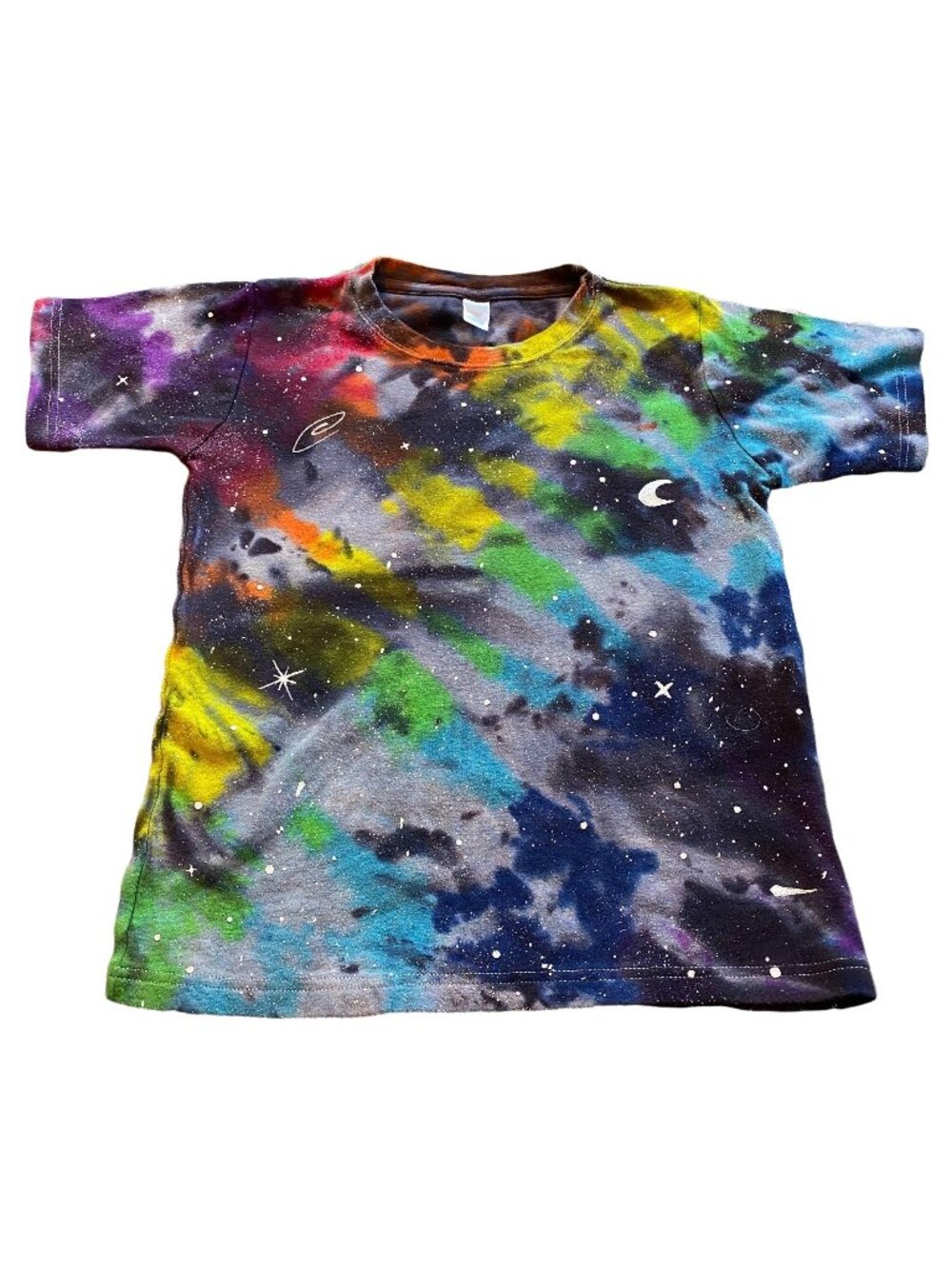 Rainbow Galaxy Dyed Kids Tee || 10